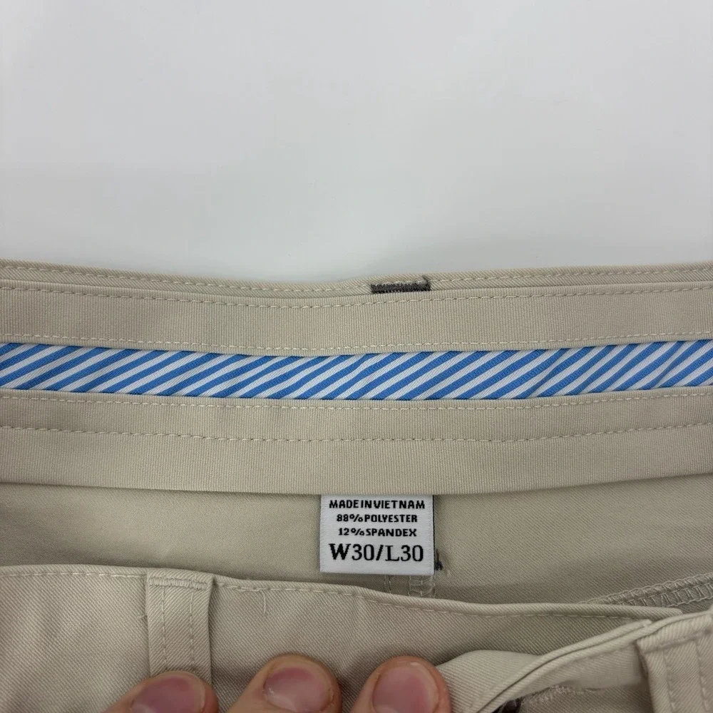 FOOTJOY Golf Pants Mens 30x30 Tan Khaki‎ Athletic Fit Stretch Performance